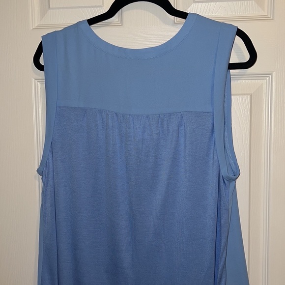 LOFT Henley Mixed Media Shell, Size Large, NWT - Picture 9 of 11